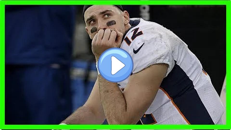 Video thumb: Paxton Lynch, wearing a boot on his right ankle, hopes to return next week.