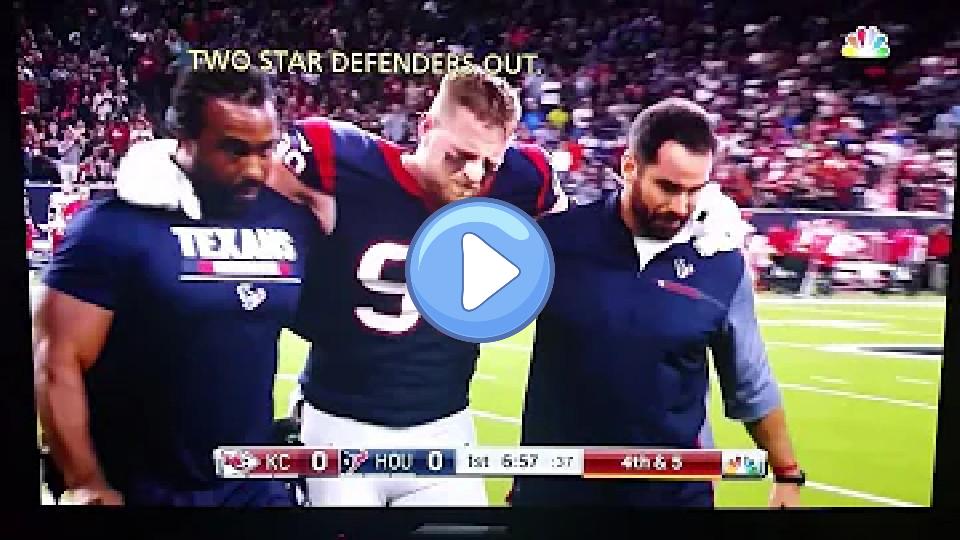 Video thumb: J.J. Watt #99 Houston Texans knee injury