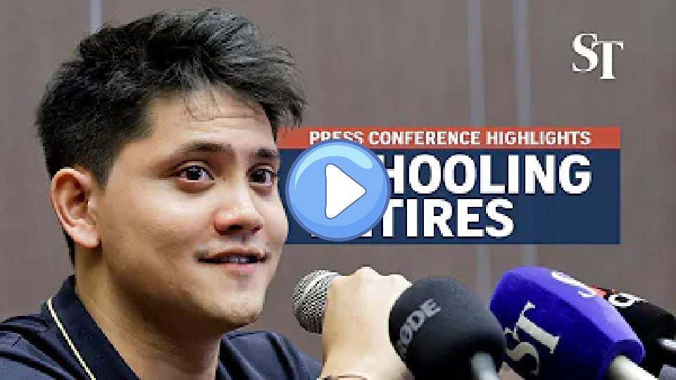 Play video: Joseph Schooling's retirement press conference highlights Video thumb: Joseph Schooling's retirement press conference highlights