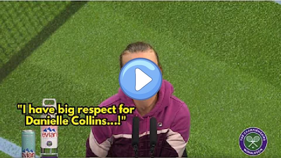 Video thumb: Barbora Krejcikova Press Conference After Defeating Danielle Collins at Wimbledon