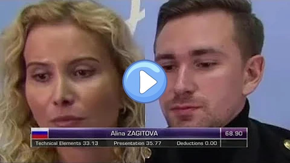Play video: Alina Zagitova - Helsinki 2018 SP - Kiss & Cry Reaction Video thumb: Alina Zagitova - Helsinki 2018 SP - Kiss & Cry Reaction