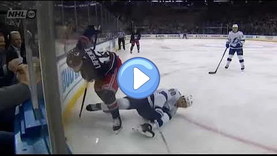 Video thumb: Mikhail Sergachev Injured in Game Against the New York Rangers