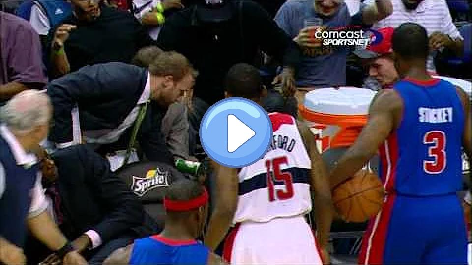 Play video: Brandon Knight gets a Gatorade shower! Video thumb: Brandon Knight gets a Gatorade shower!
