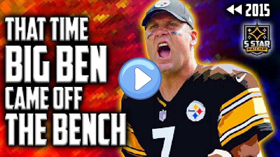 Video thumb: Ben Roethlisberger: Steelers' Injured Star Demolishes Cleveland in Relief! | 5 Star Rewind 2015