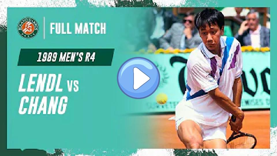 Video thumb: Chang vs. Lendl 1989 Men's Round 4 Full Match | Roland Garros