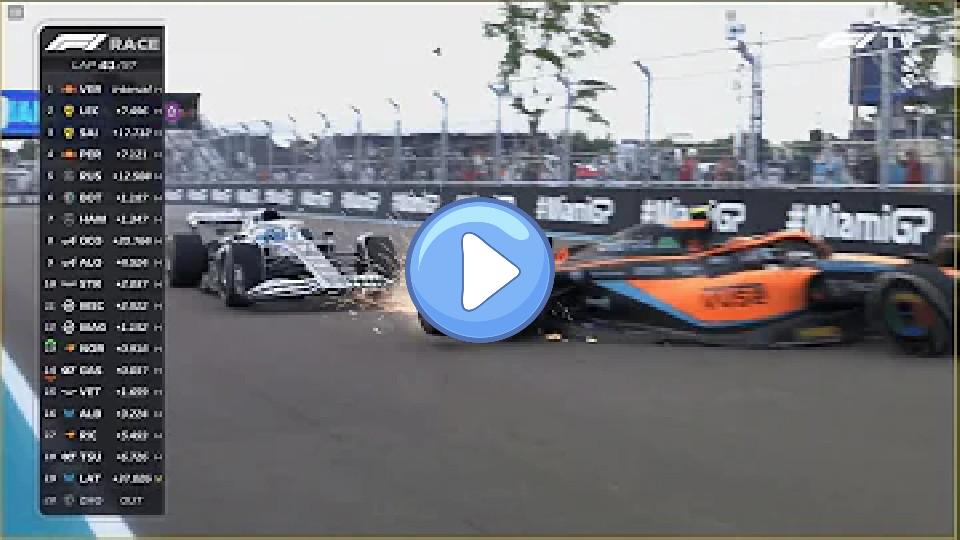 Video thumb: Lando Norris' Shocking Crash in Miami