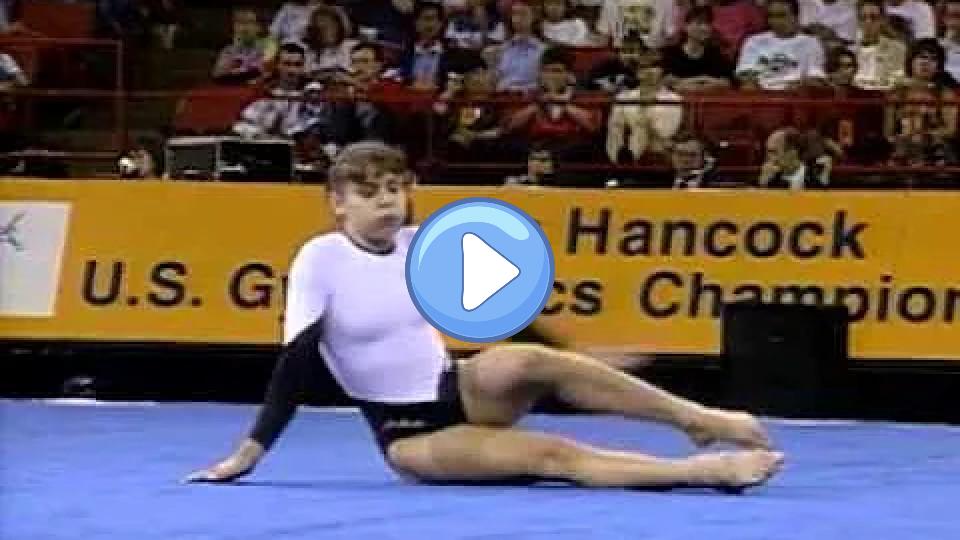 Video thumb: Jamie Dantzscher - Floor Exercise - 1997 U.S. Gymnastics Championships - Women's Day 2
