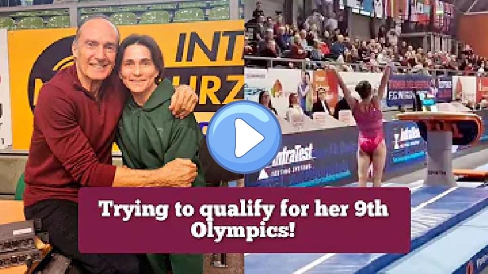 Video thumb: 48-year-old gymnast Oksana Chusovitina competes on vault at the 2024 Cottbus World Cup.
