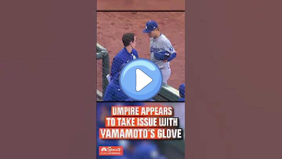 Video thumb: Umpire appeared to take issue with Yoshinobu Yamamoto's glove 👀 | NBC Sports Bay Area