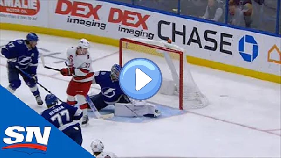 Video thumb: Andrei Vasilevskiy Loses Skate Blade as Lightning Kill 5-on-3 Power Play