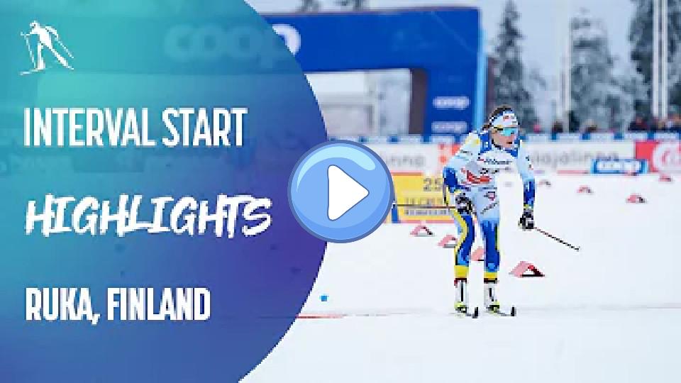 Video thumb: Ebba Andersson leads Swedish 1-2 | Ruka | FIS Cross-Country