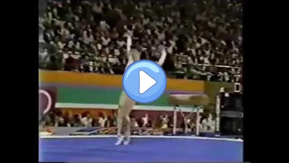 Video thumb: Ecaterina Szabo (ROM) Floor Exercise - 1984 Olympics Los Angeles Event Final