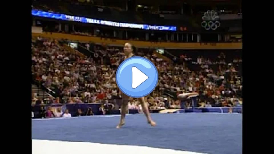 Video thumb: Tabitha Yim - Floor Exercise - 2004 U.S. Gymnastics Championships - Women's Day 1