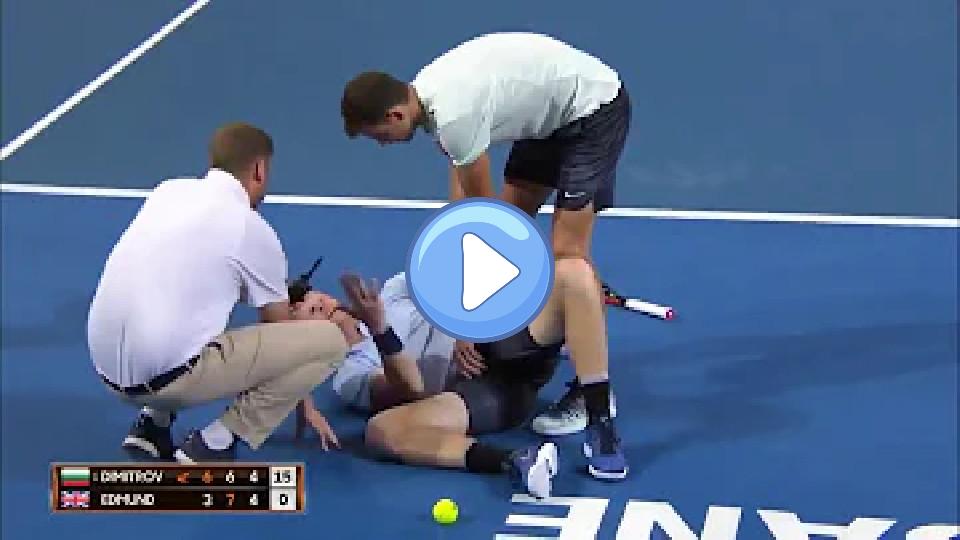 Video thumb: The remarkable gesture of Grigor Dimitrov towards his rival went around the world.