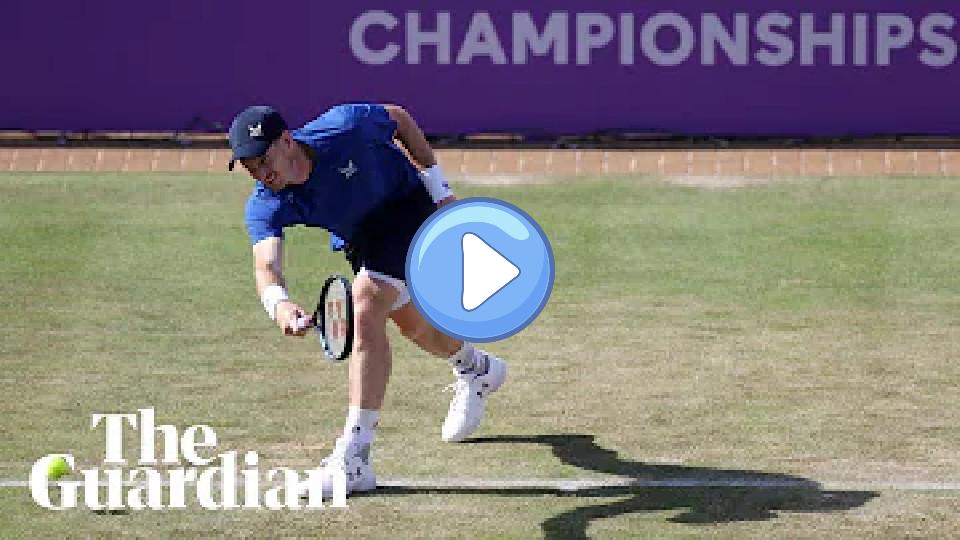 Video thumb: Andy Murray delivers a shaky performance before retiring from Queen's due to injury.