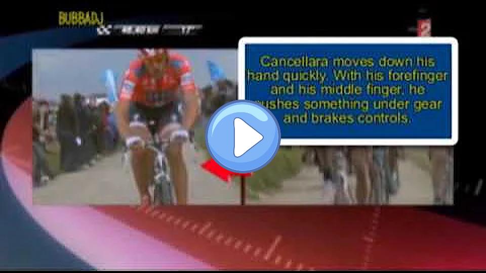 Video thumb: Bike with engine (motorized bike) and Cancellara (Roubaix - Flanders)