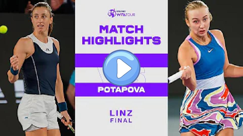 Video thumb: Petra Martic vs. Anastasia Potapova | 2023 Linz Final | WTA Match Highlights