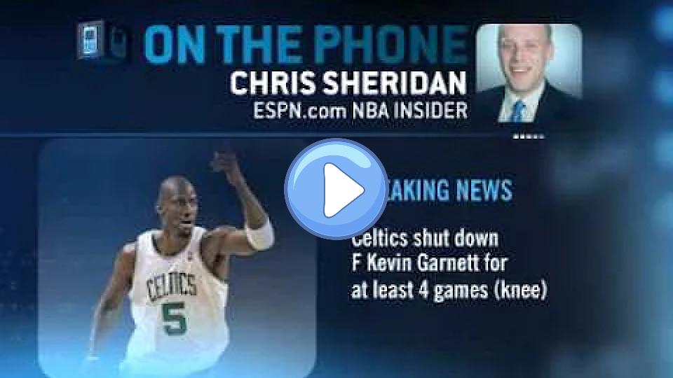 Video thumb: Kevin Garnett Sidelined by Knee Injury