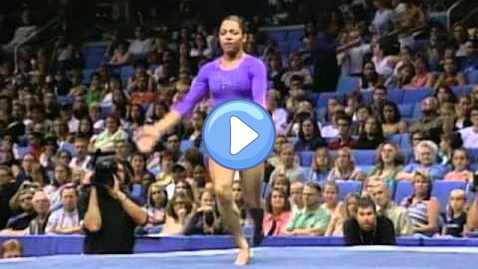 Play video: Tasha Schwikert - Floor Exercise - 2002 U.S. Gymnastics Championships - Women's Day 2 Video thumb: Tasha Schwikert - Floor Exercise - 2002 U.S. Gymnastics Championships - Women's Day 2