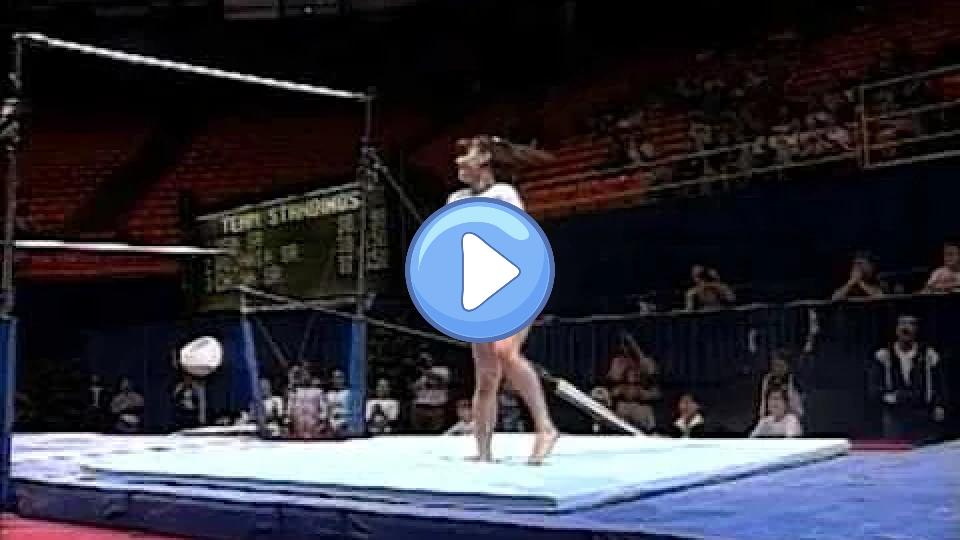 Video thumb: Jamie Dantzscher - Uneven Bars - 1998 International Team Gymnastics Championships - Women's