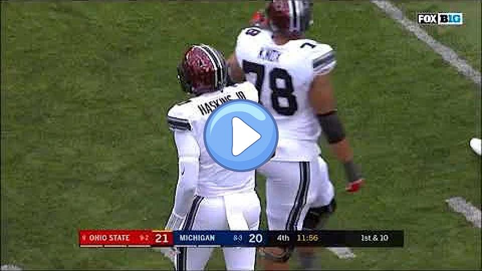 Play video: Dwayne Haskins' Second Half Heroics vs. Michigan 2017 Video thumb: Dwayne Haskins' Second Half Heroics vs. Michigan 2017