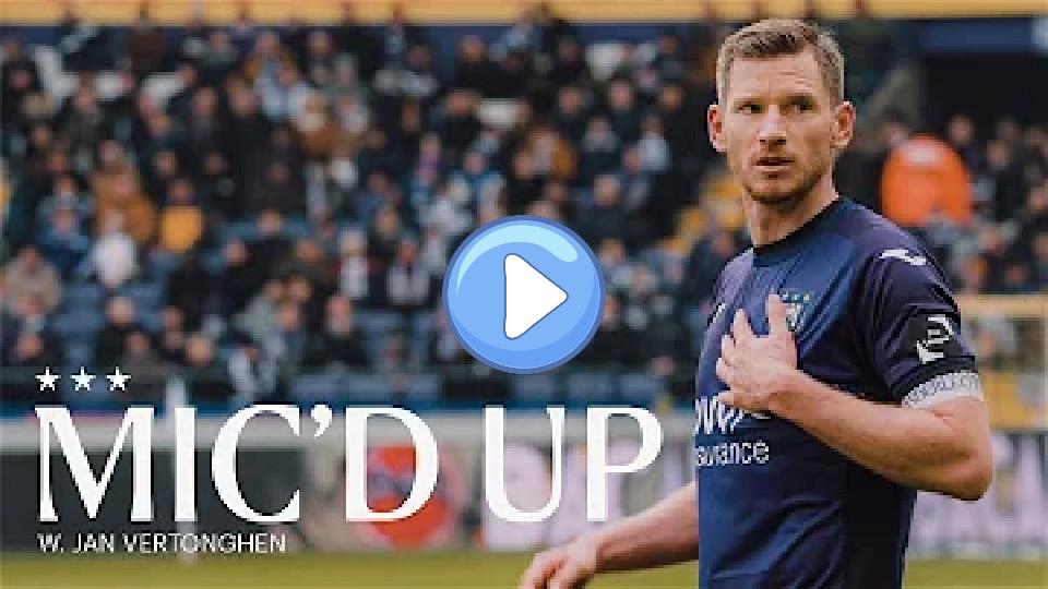 Video thumb: MIC'D UP | Jan Vertonghen wears a microphone during the game | Now on MAUVE TV