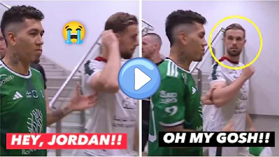 Video thumb: Roberto Firmino meets Jordan Henderson after leaving Liverpool! 😭🏴🇧🇷