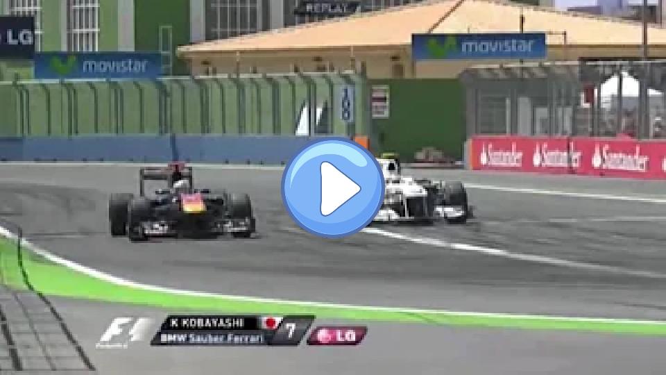 Video thumb: Kamui Kobayashi's incredible last corner pass at Valencia!