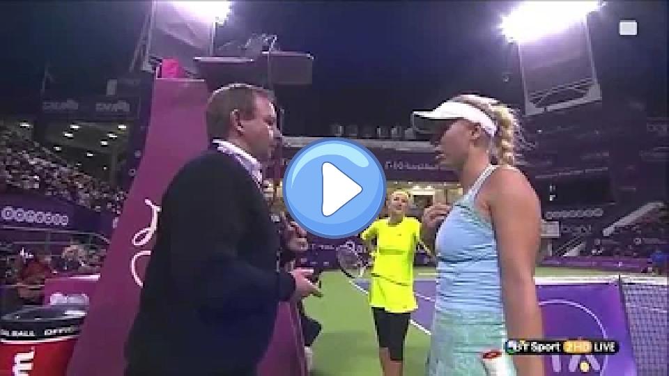 Video thumb: Azarenka/Wozniacki Hawk-Eye drama