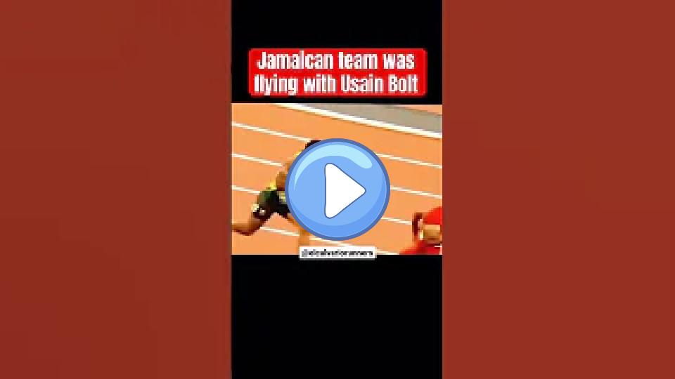 Play video: The Jamaican team was flying with Usain Bolt. Video thumb: The Jamaican team was flying with Usain Bolt.