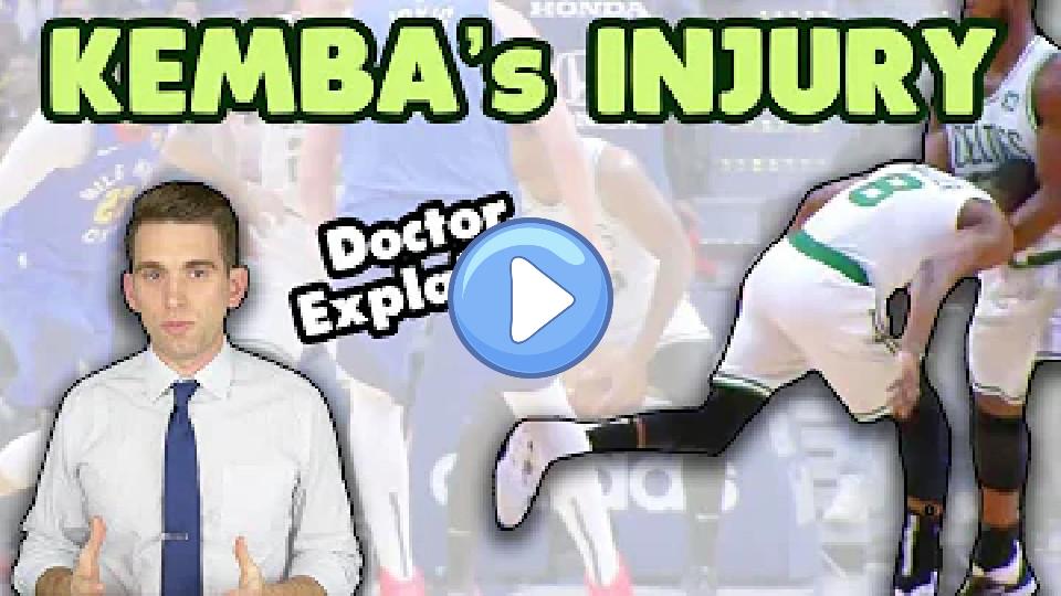 Video thumb: Doctor Explains Kemba Walker's Injury | Scary Moment as He's Taken Off on a Stretcher