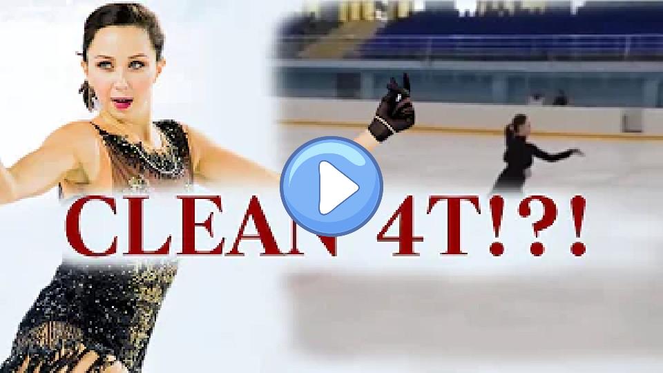 Video thumb: Clean quad toe loop by Elizabeth Tuktamysheva? Yes, depending on how you consider the landing!