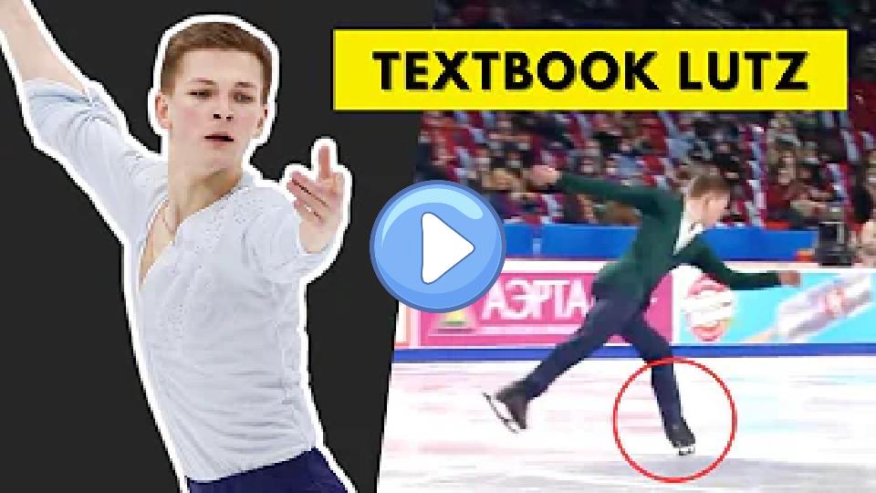 Video thumb: Mikhail Kolyada’s Perfect Lutz Edge Analysis - Russian Nationals 2021