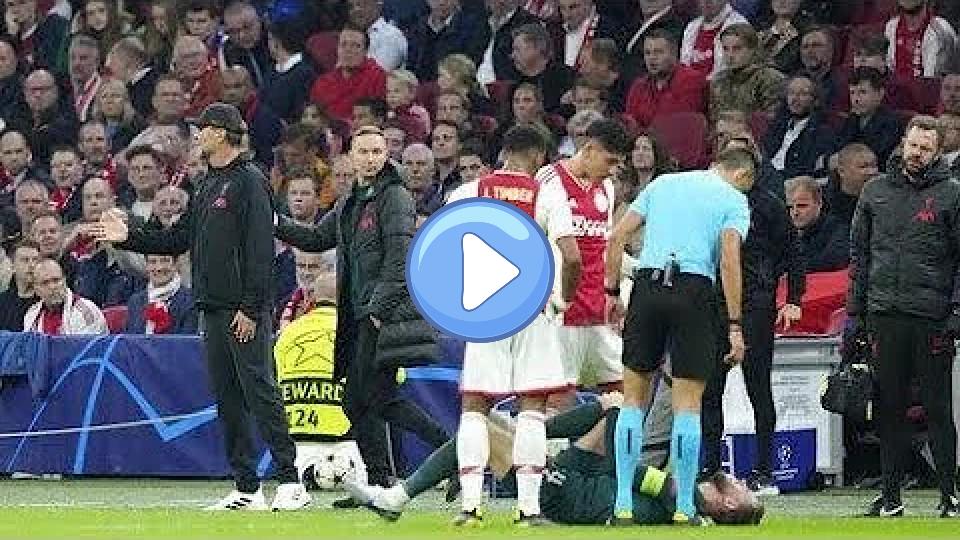 Video thumb: Jordan Henderson injury vs Ajax