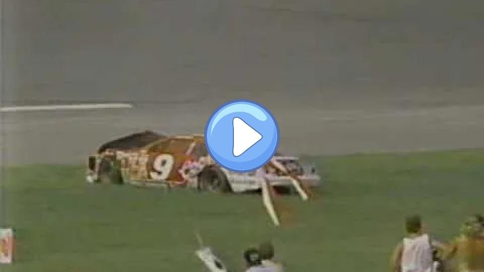 Play video: Bill Elliott was involved in a crash during the 1990 Pepsi 400. Video thumb: Bill Elliott was involved in a crash during the 1990 Pepsi 400.