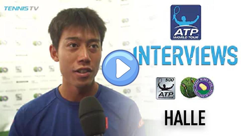 Video thumb: Nishikori Hopeful Hip Injury Won't Sideline Him at Wimbledon