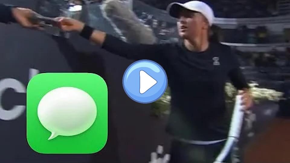 Play video: Iga Swiatek's Phone Goes Off During Match! 🤣🤣 Italian Open 2023 Video thumb: Iga Swiatek's Phone Goes Off During Match! 🤣🤣 Italian Open 2023