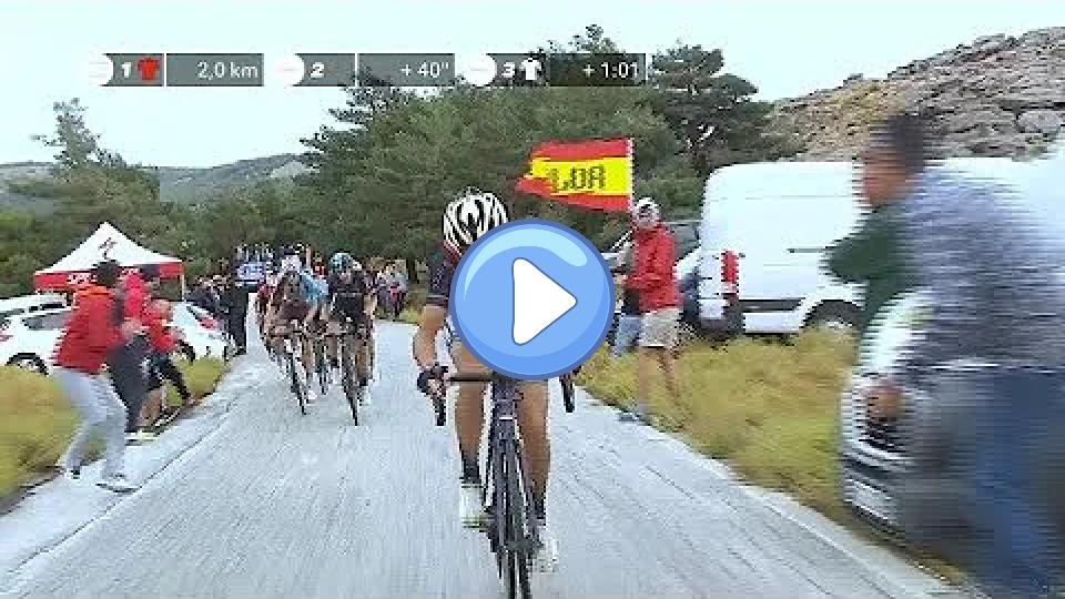 Video thumb: Nibali attacks again! - Stage 11 - La Vuelta 2017