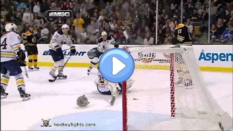 Video thumb: Milan Lucic hits Ryan Miller on Nov 12, 2011