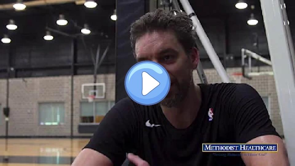 Video thumb: Pau Gasol Rehabs After Injury