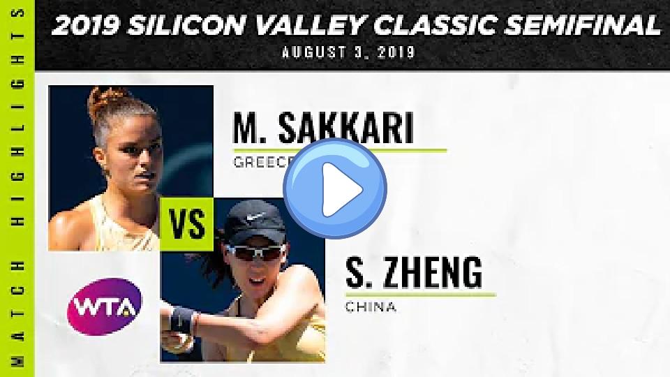 Video thumb: Saisai Zheng vs. Maria Sakkari | 2019 Silicon Valley Classic Semifinal | WTA Highlights