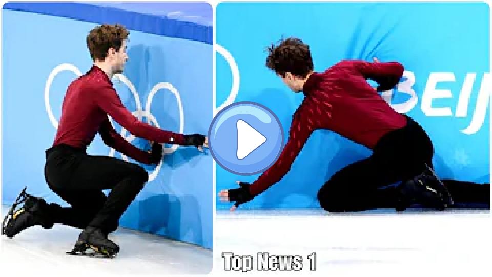 Video thumb: Matteo Rizzo of Italy crashed into a wall just moments after starting figure skating at Beijing 2022.