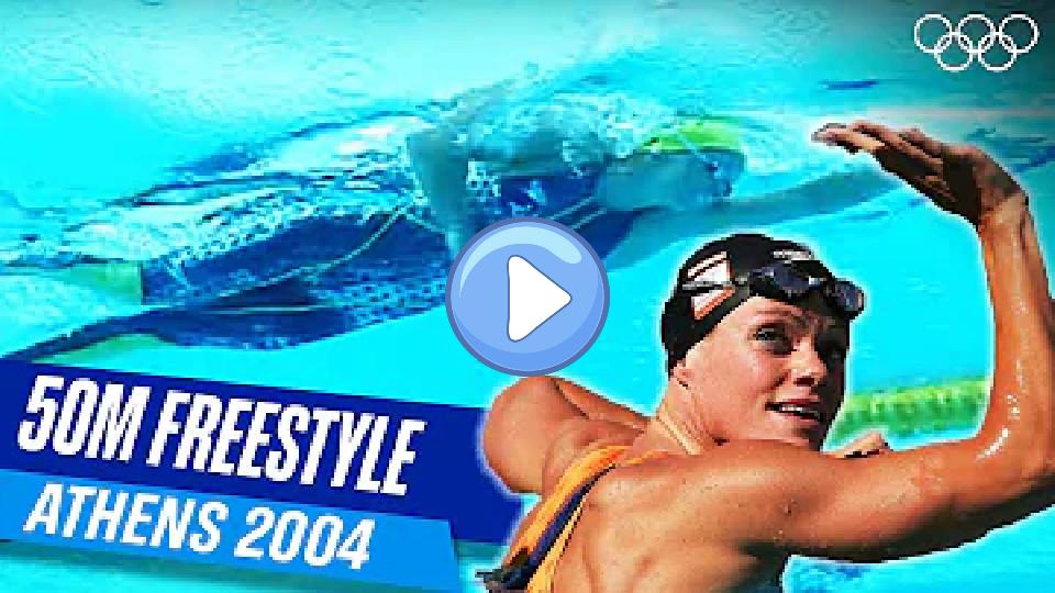 Play video: Inge de Bruijn's Historic Triumph in the 50m Freestyle 🇳🇱 Video thumb: Inge de Bruijn's Historic Triumph in the 50m Freestyle 🇳🇱