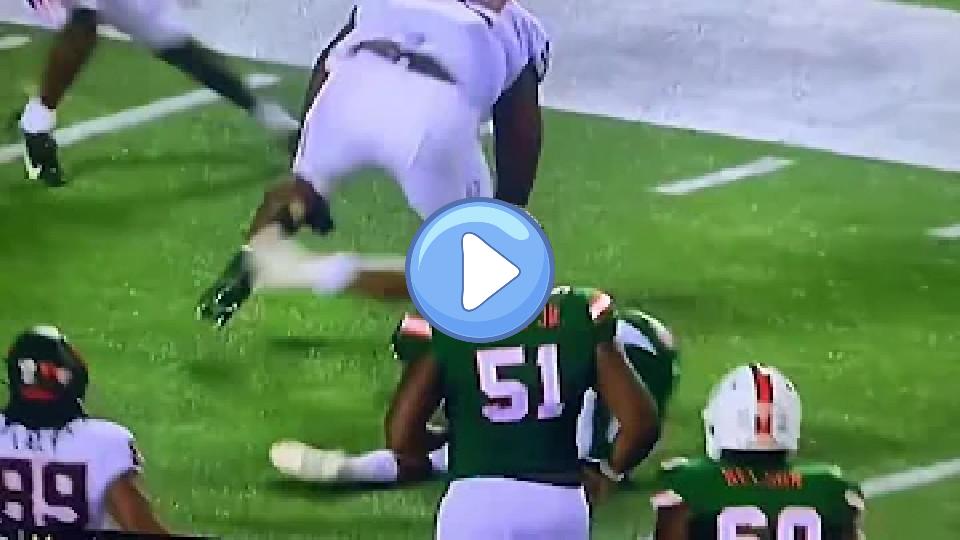 Video thumb: {NCAAF} Miami QB D'Eriq King suffers knee injury against Oklahoma State in the Cheez-It Bowl