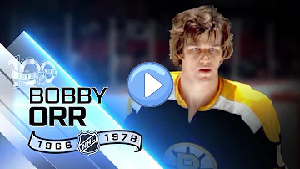 Play video: Bobby Orr revolutionized the defensive position. Video thumb: Bobby Orr revolutionized the defensive position.