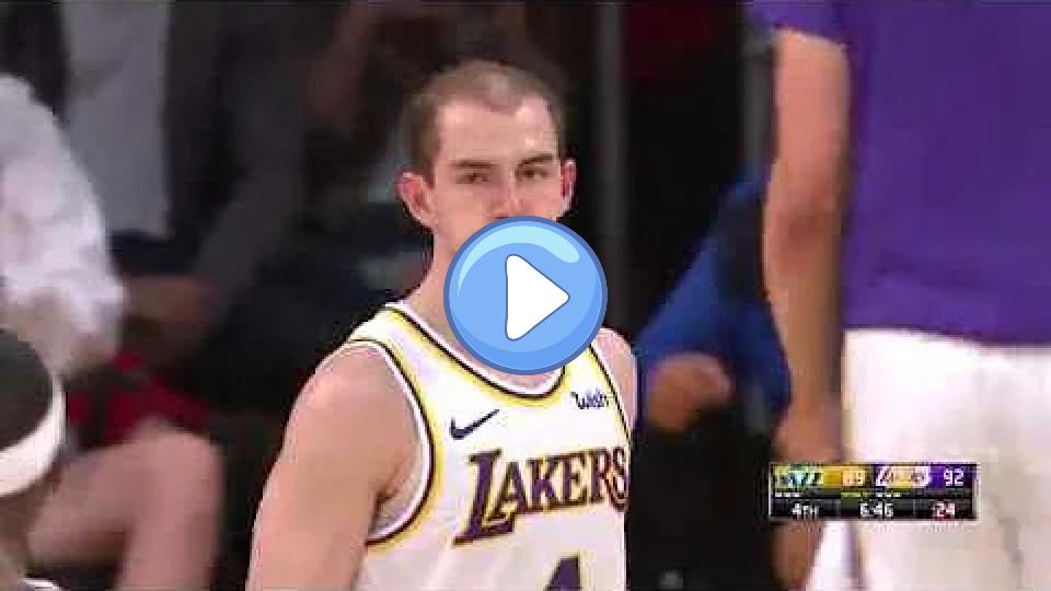 Video thumb: Alex Caruso Nearly Ended Rudy Gobert's Career | Jazz vs. Lakers - April 7, 2019