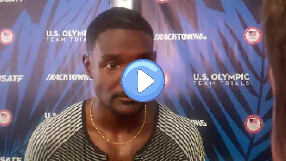Video thumb: Justin Gatlin says he found out about Usain Bolt's injury via text.