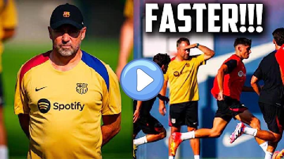 Video thumb: Hansi Flick shocks Barcelona players at first training! This is what happened!