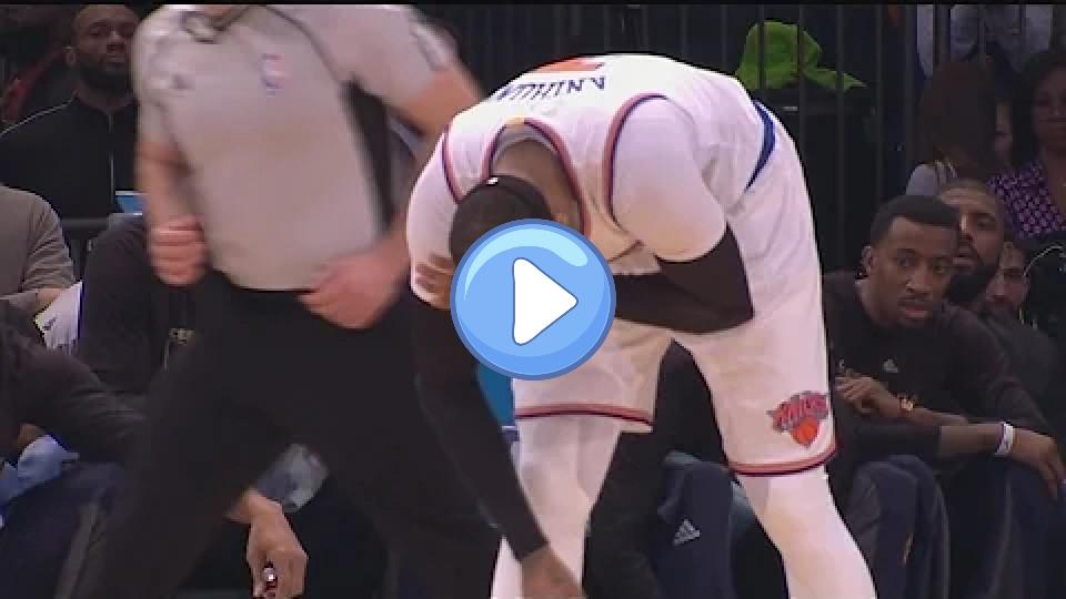 Video thumb: Carmelo Anthony Injury | Cavaliers vs. Knicks | February 4, 2017 | 2016-17 NBA Season