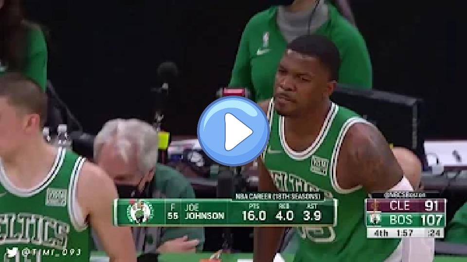 Video thumb: Joe Johnson makes his NBA comeback in Boston, hits isolation jumper ☘️